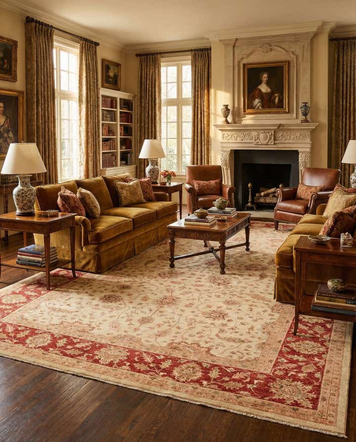 10' x 16' Hand Knotted Peshawar Ziegler Rug