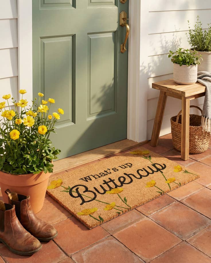 Detail image of 1' 6 x 2' 6 Buttercup Doormat