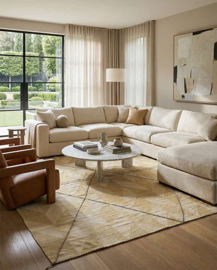 10' 2 x 12' 9 Hand Woven Kilim Modern Wool Rug