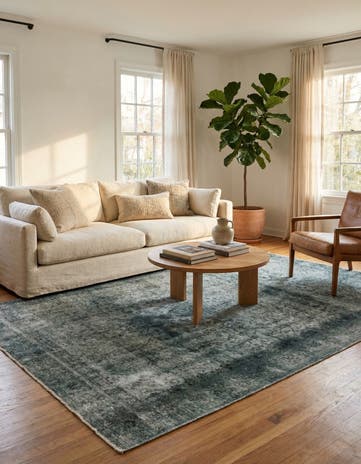 6' 2 x 9' 4 Hand Knotted Ultra Vintage Persian Wool Rug