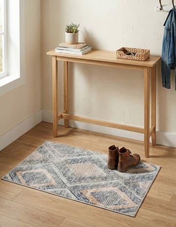 Gray Cream Caspian Rug
