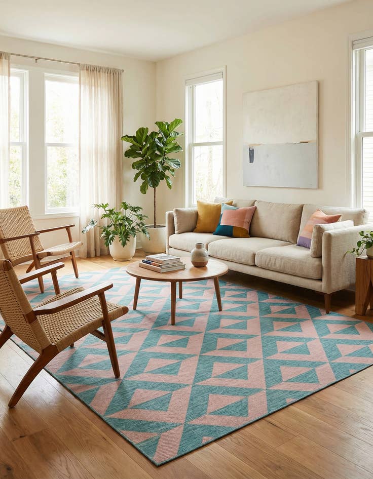 Detail image of 7' 10 x 10'  Washable Jill Zarin Napa Indoor / Outdoor Rug