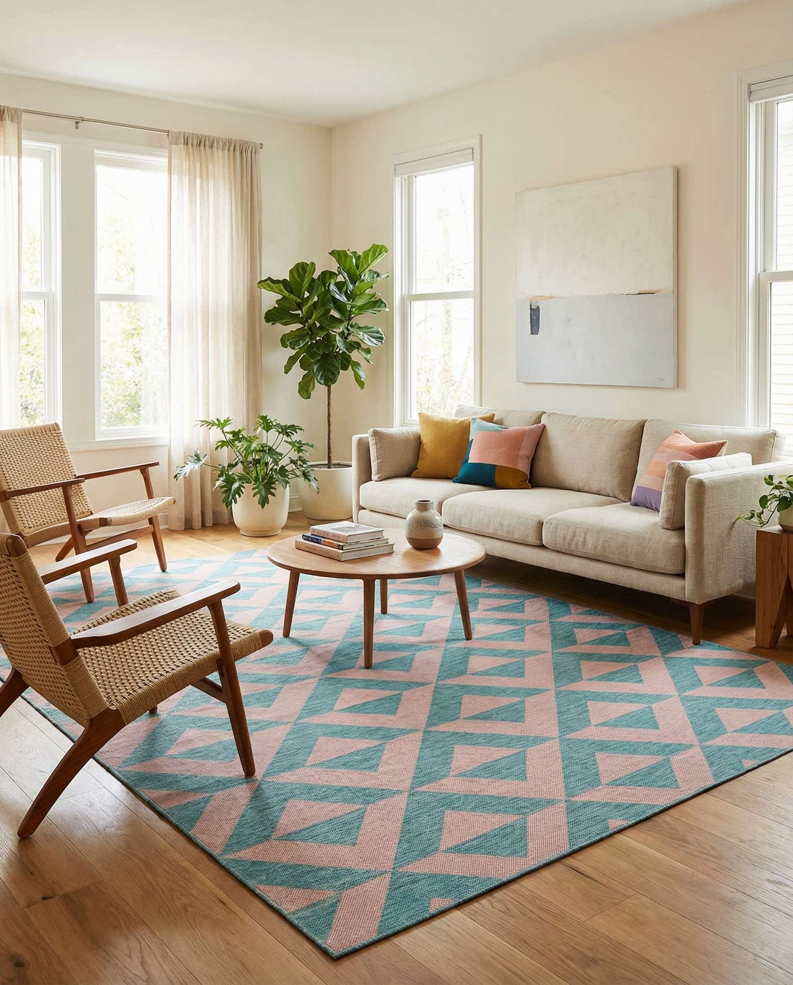 7' 10 x 10' Easy-Clean Jill Zarin Napa Indoor / Outdoor Rug