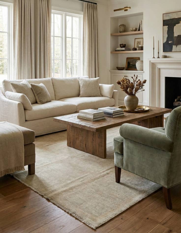 Detail image of 8' x 10' 5  Hand Knotted Oushak Wool Rug