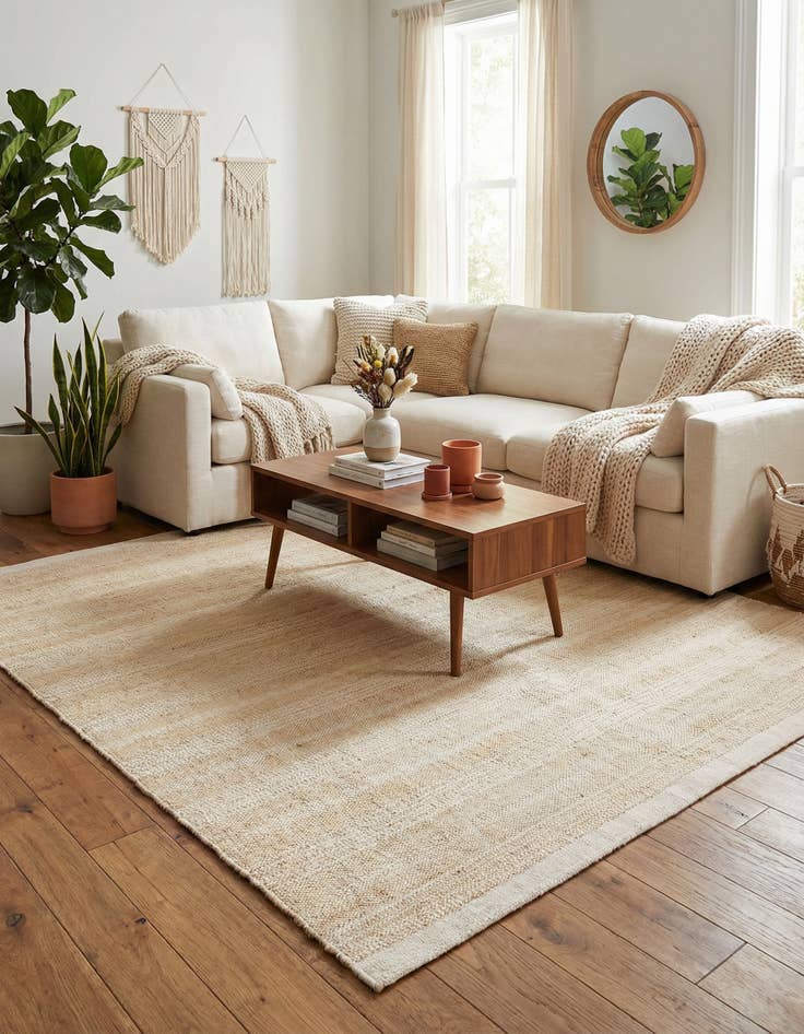 Detail image of 9' x 12'  Hand Woven Lariat Rug