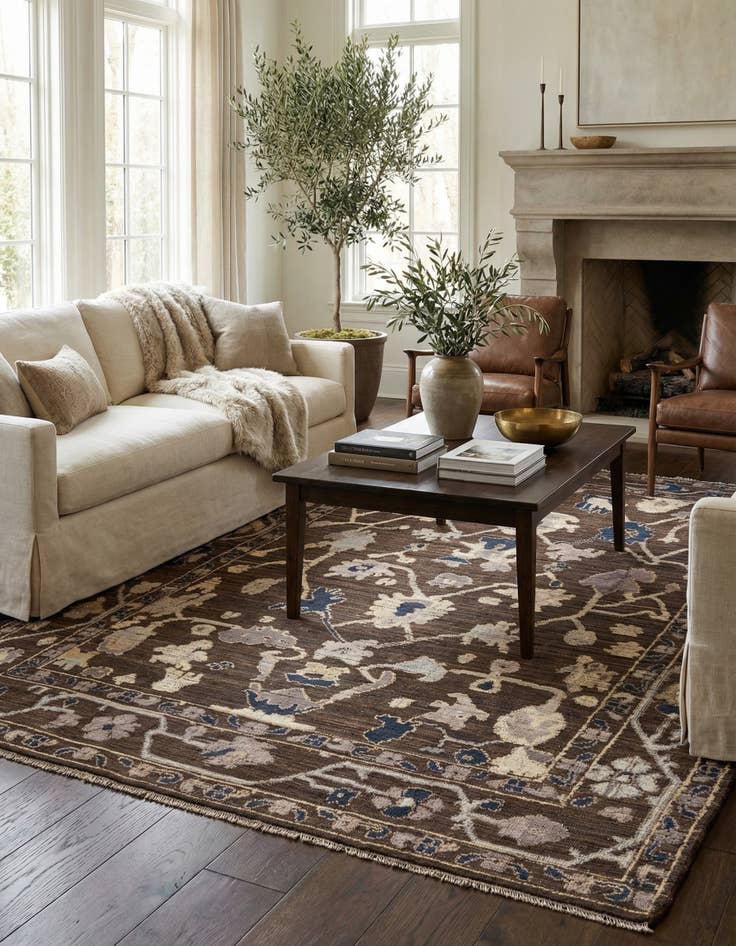 Detail image of 9' x 12' 2  Hand Knotted Oushak Wool Rug