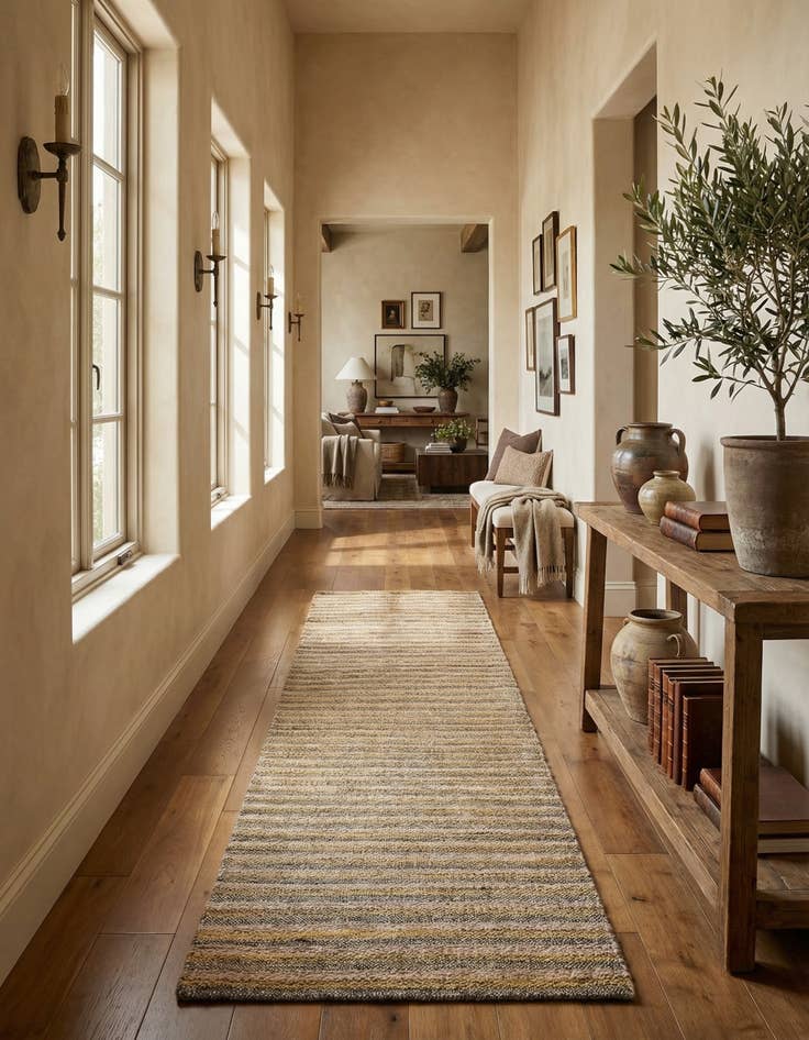 Detail image of 2' 7 x 9' 8 Juma Wool Runner Rug