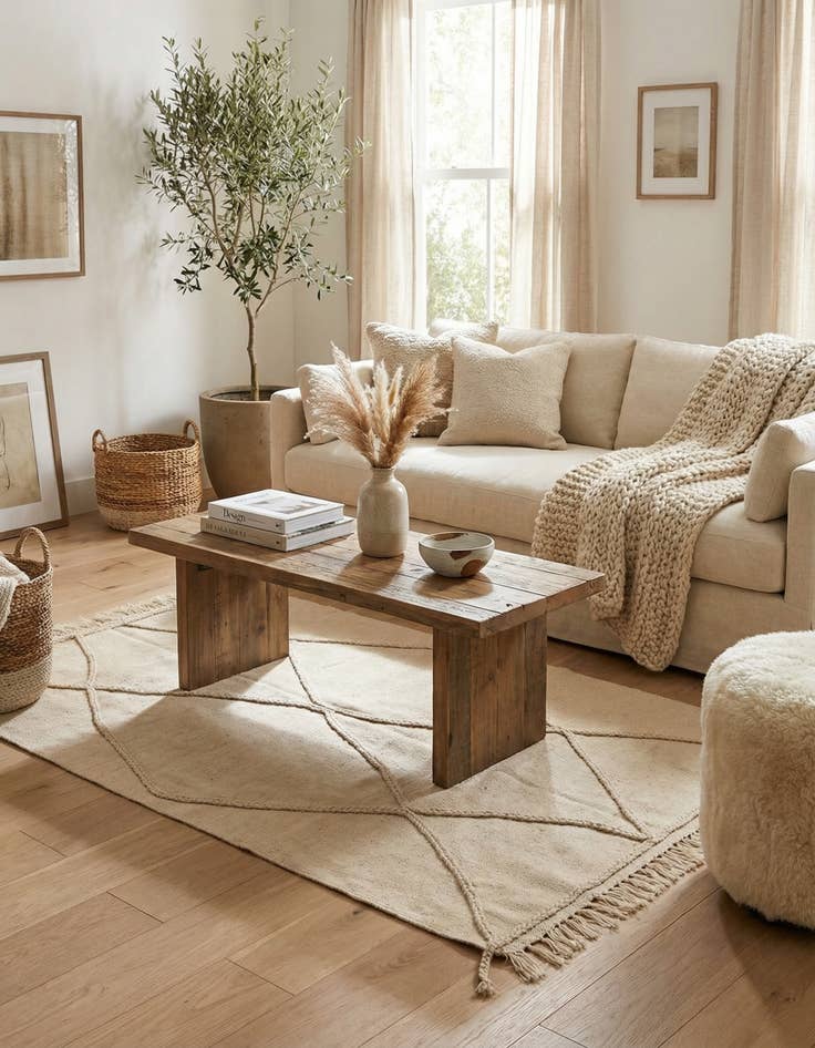 Detail image of 3' 5 x 5' 2  Hand Knotted Moroccan Wool Rug