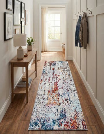 Gray Starlight Runner Rug