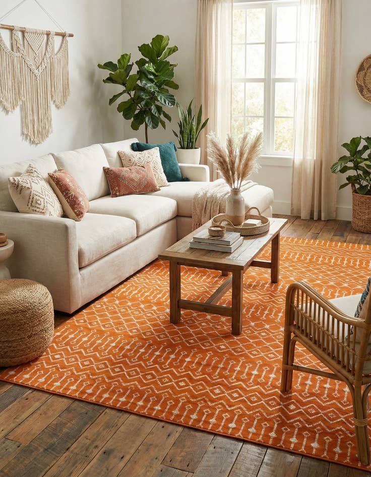 Detail image of  10' x 13' Kasbah Trellis Rug