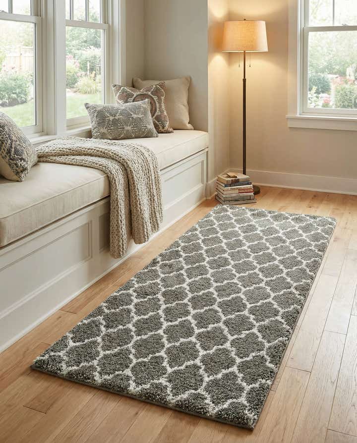 2' x 4' Moroccan Shag Runner Rug