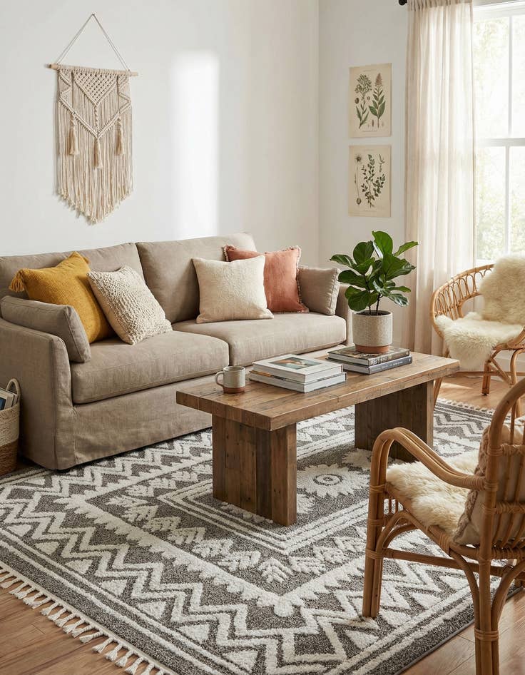 Detail image of  7' 10 x 10' Boho Rug