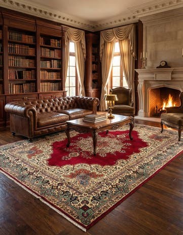 8' 2 x 11' 3 Tabriz Wool Rug