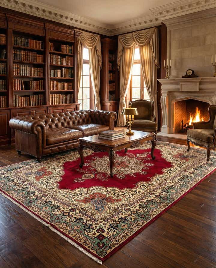 8' 2 x 11' 3 Tabriz Wool Rug