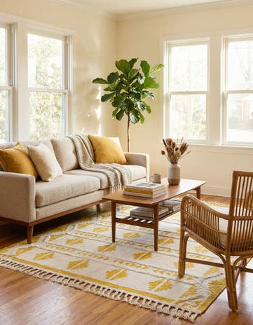 8' x 10' Hand Woven Arizona Wool Rug