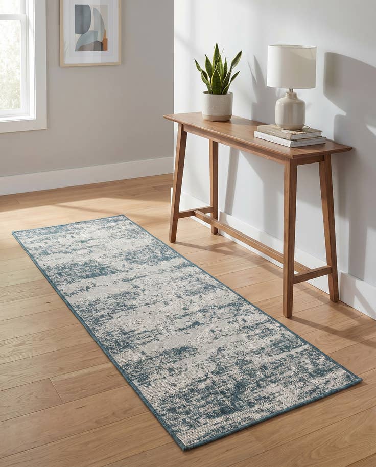 Detail image of 2' x 5' Easy-Clean Modern Indoor / Outdoor Runner Rug