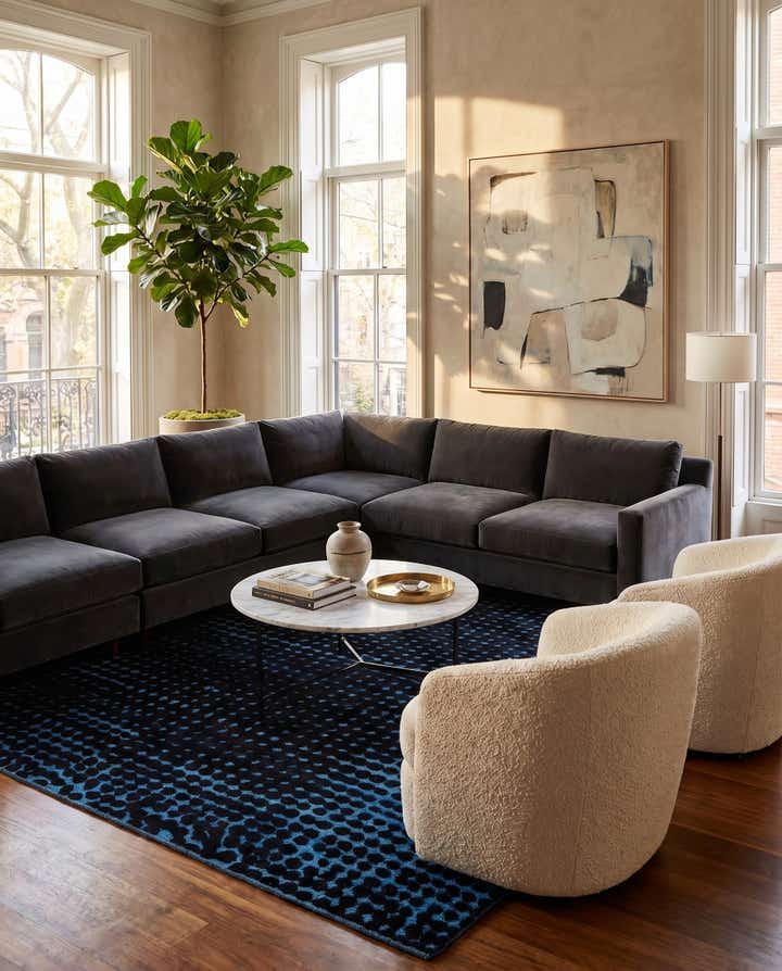 8' 8 x 10' 4 Hand Knotted Darya Wool Rug