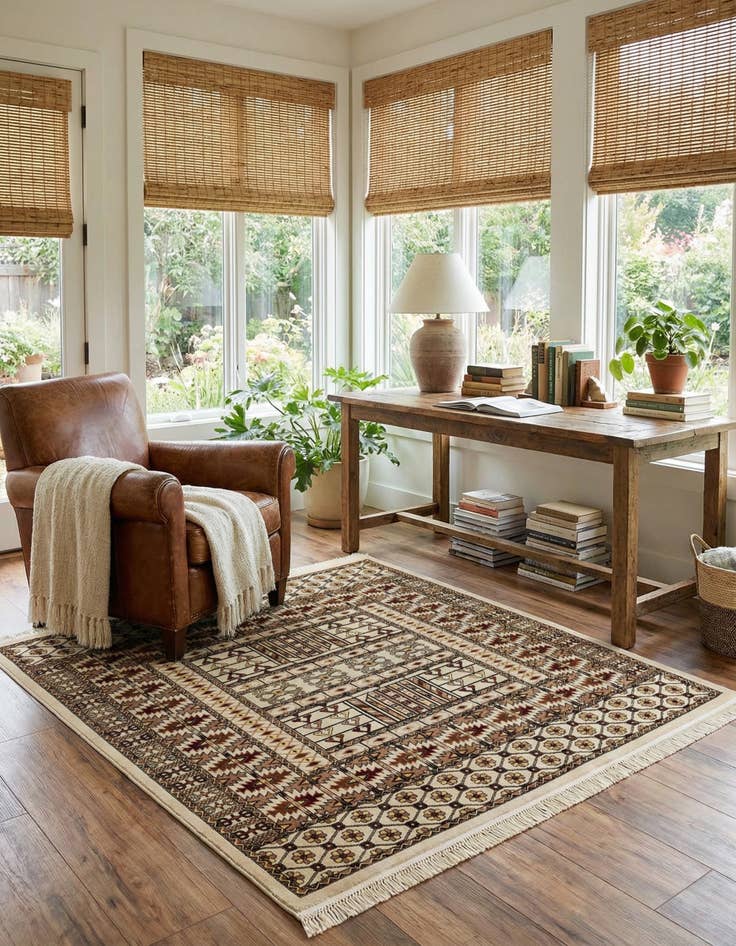 Detail image of 7' 10 x 7' 10 Bokhara Square Rug