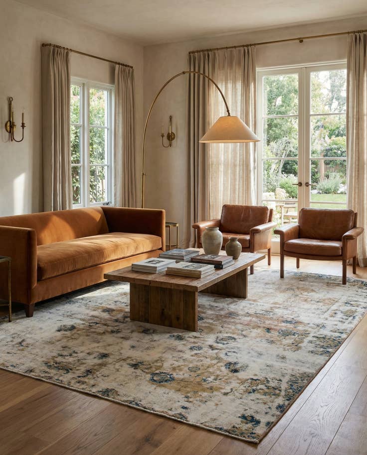Detail image of 6' 8 x 11' Hand Knotted Ultra Vintage Persian Wool Rug