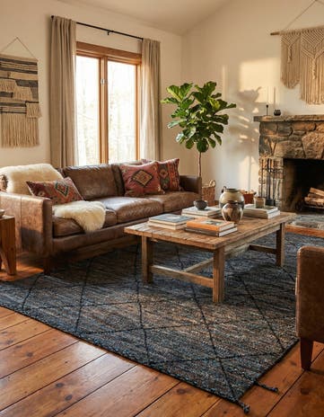 7' 7 x 10' Hand Knotted Moroccan Wool Rug