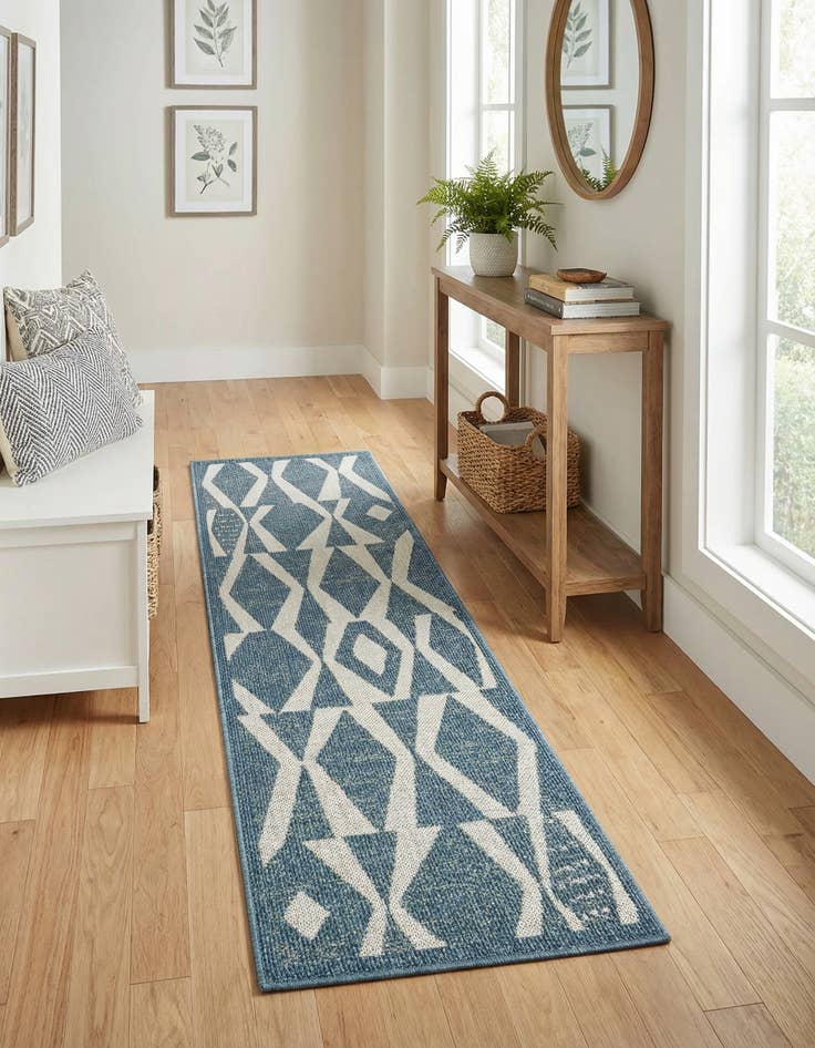 Detail image of  2' x 6' 1  Washable Baja Indoor / Outdoor Runner Rug