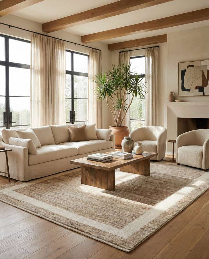 10' 5 x 14' 6 Hand Knotted Moroccan Wool Rug