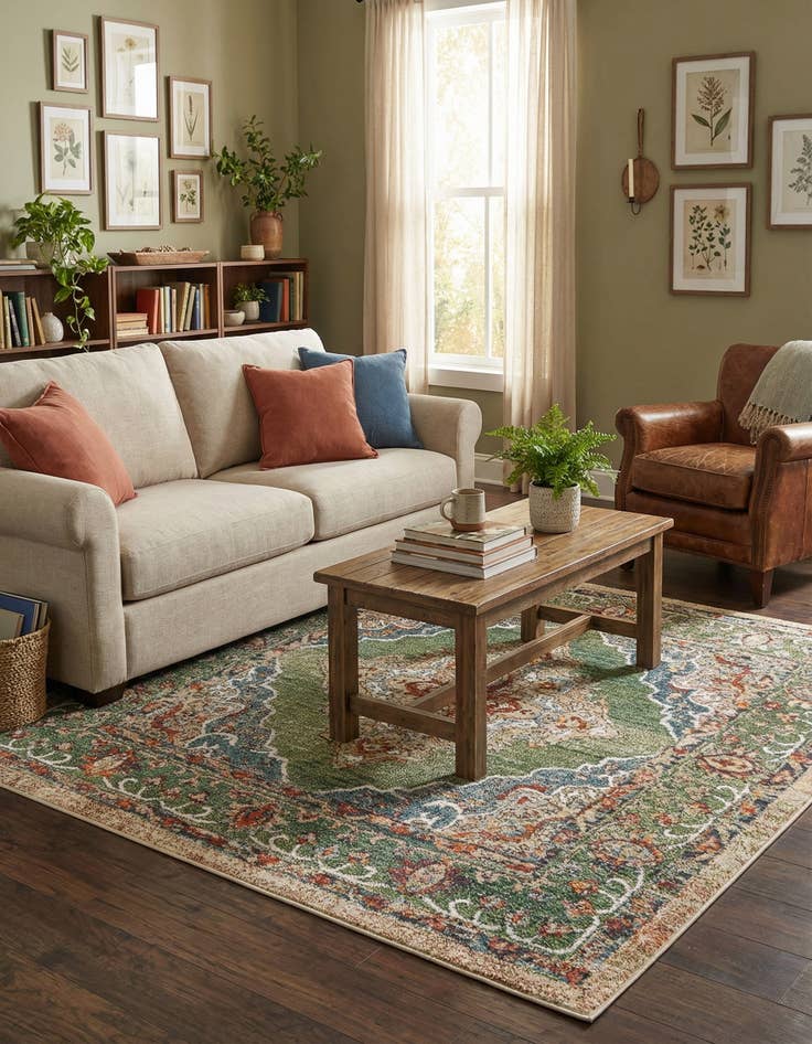 Detail image of 5' x 5' Isabella Square Rug