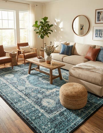 Blue Ankara Rug