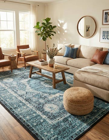 Blue Ankara Rug