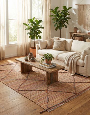 5' 8 x 7' 8 Hand Knotted Moroccan Wool Rug