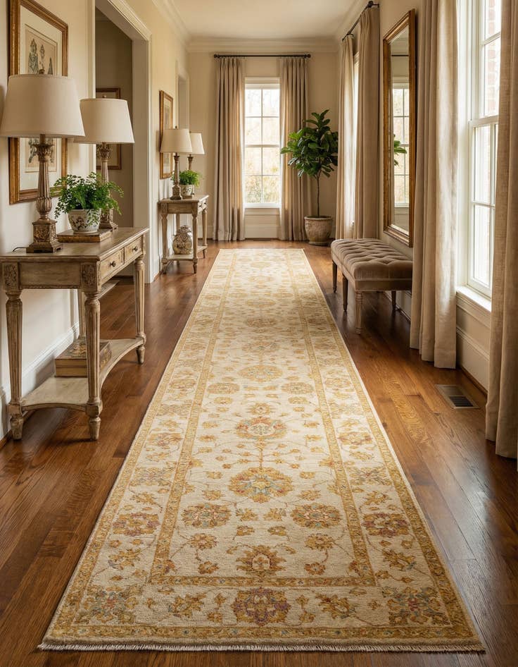 Detail image of 2' 7 x 14' 10 Kaizar Wool Runner Rug