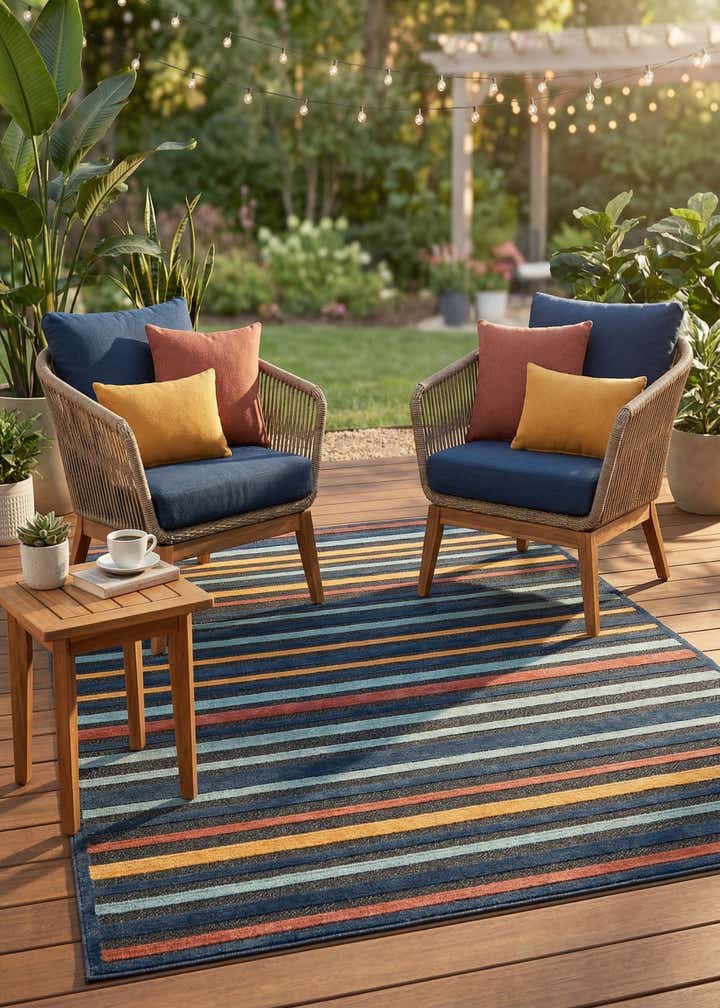 7' x 10' Easy-Clean Belize Indoor / Outdoor Rug