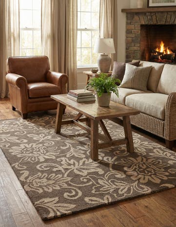 5' x 8' Agra Wool Rug