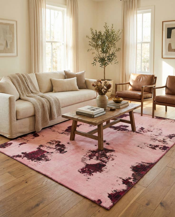 Detail image of 6' x 7' 10 Hand Knotted Ultra Vintage Persian Wool Rug