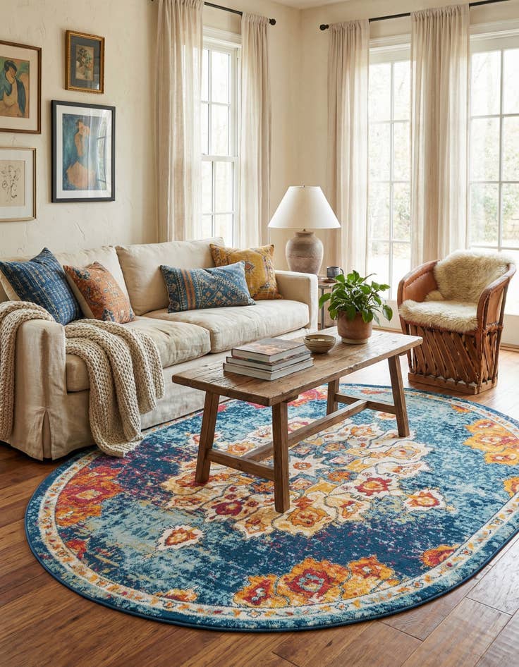 Detail image of  7' 10 x 10' Parker Oval Rug