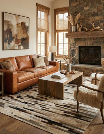 5' 1 x 7' 11 Cowhide - Patchwork Rug