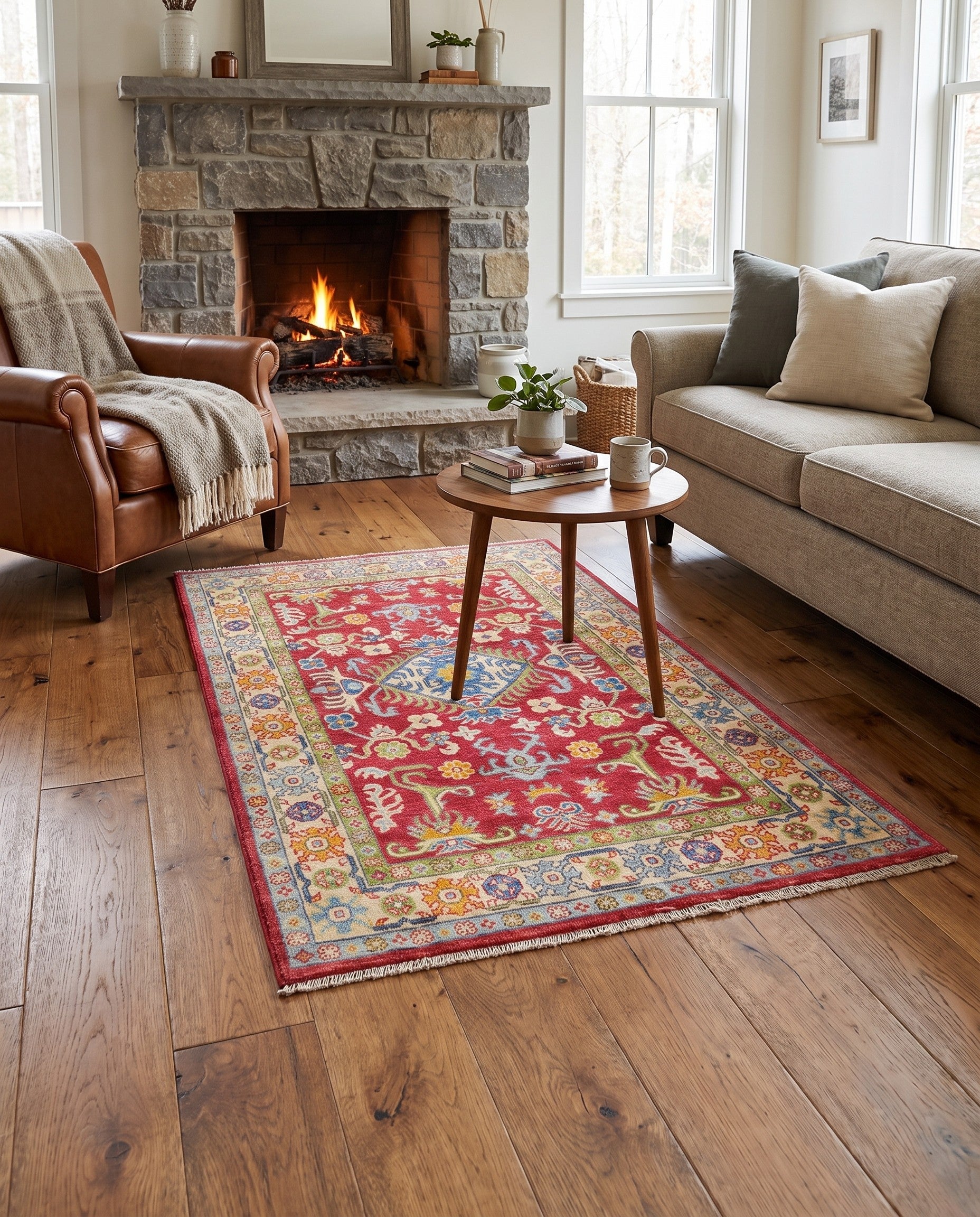 3' 3 x 5' 1 Hand Knotted Kazak Rug
