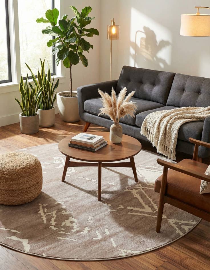 Detail image of 8' x 8' Uptown Carnegie Hill Round Rug