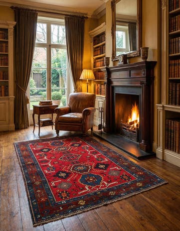 4' 3 x 7' 2 Shirvan Rug
