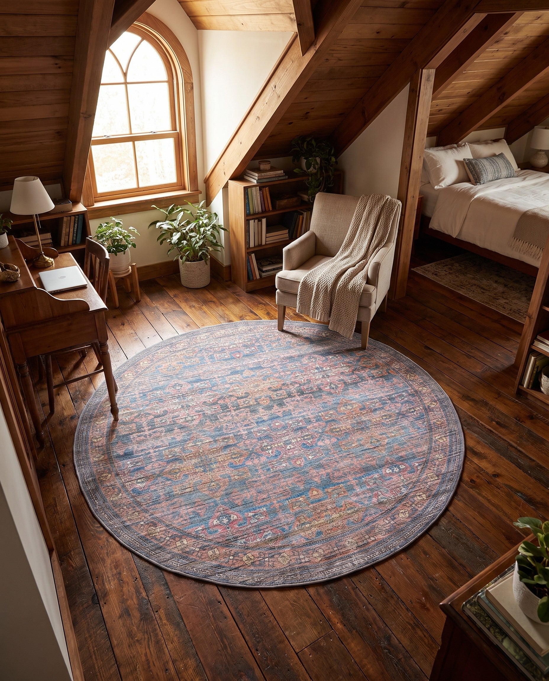 5' 3 x 5' 3 Nostalgia Round Rug