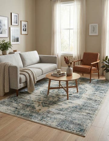 5' 3 x 7' 5 Fleur Rug