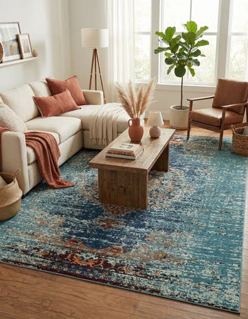9' 10 x 13' Washable Carnevale Rug