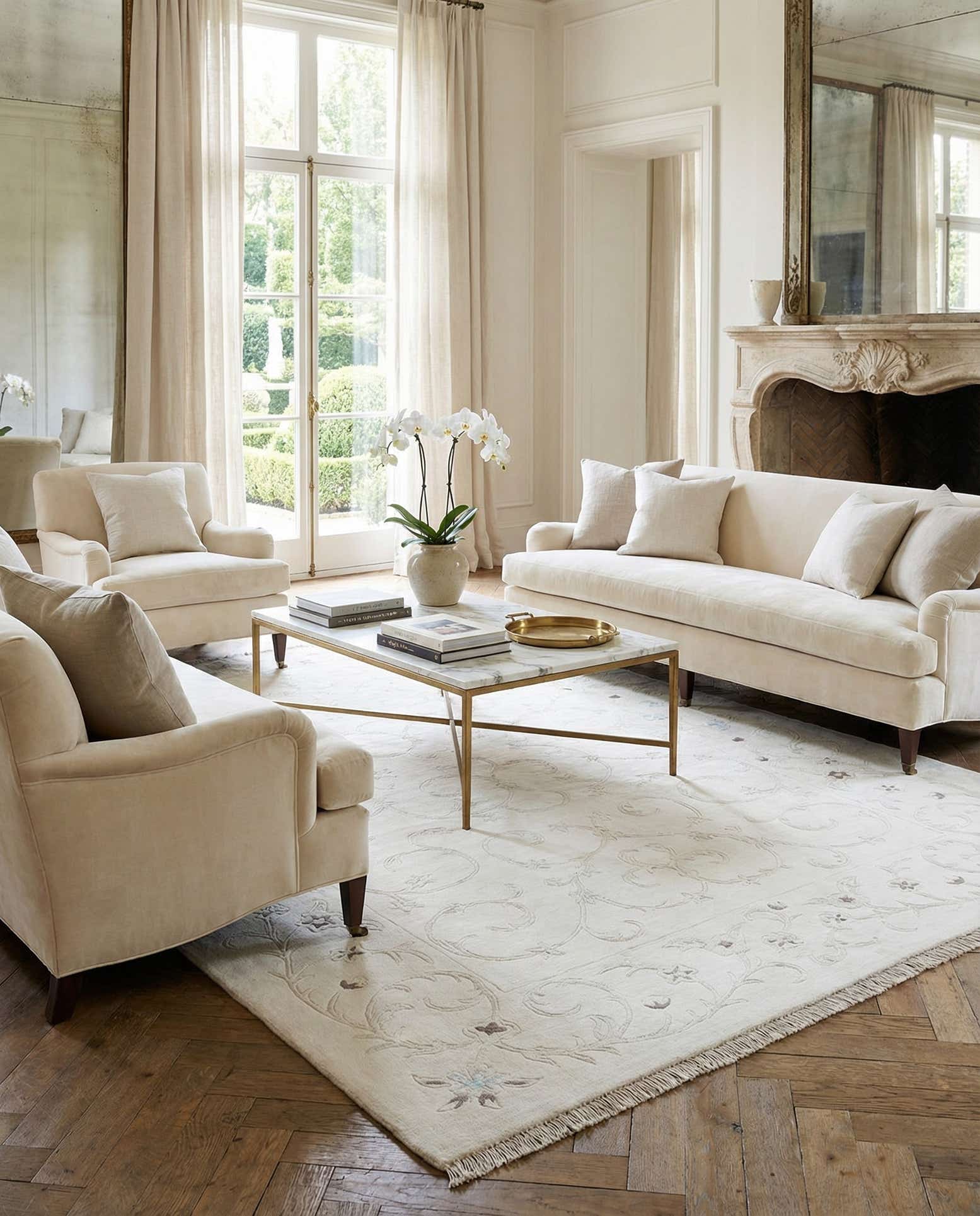 6' 7 x 9' 9 Hand Knotted Darya Rug