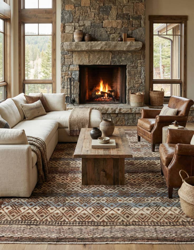 Detail image of  9' x 12' 2  Hand Knotted Darya Wool Rug