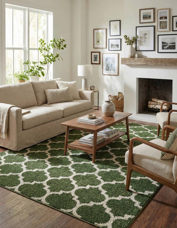 Detail image of  9' x 12' Lattice Rug