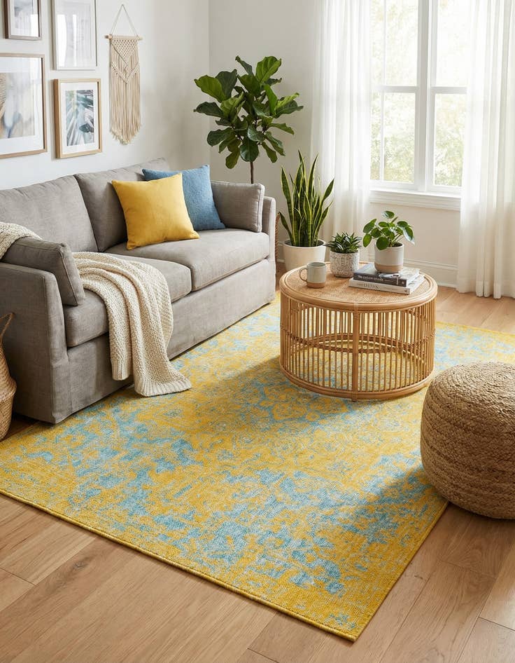 Detail image of 5' 3 x 8'  Washable Jill Zarin Dubai Indoor / Outdoor Rug