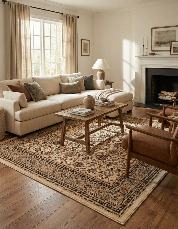 Detail image of  10' x 10' Yasmin Square Rug