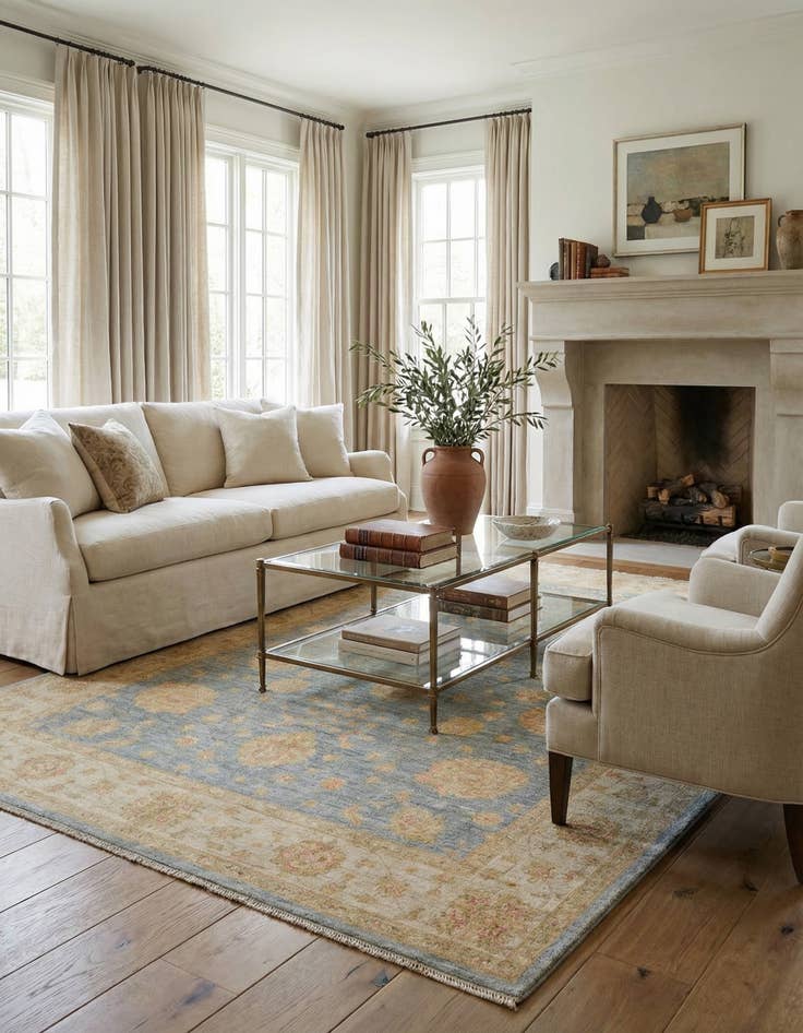 Detail image of 5' 7 x 7' 11 Ziegler Wool Rug