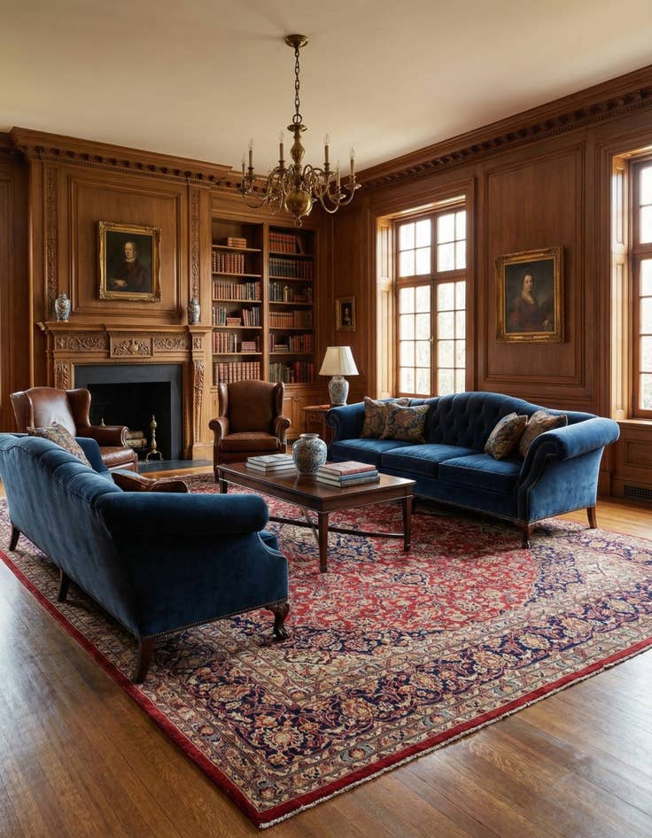 Detail image of 9' 8 x 12' 6  Hand Knotted Mashad Persian Wool Rug