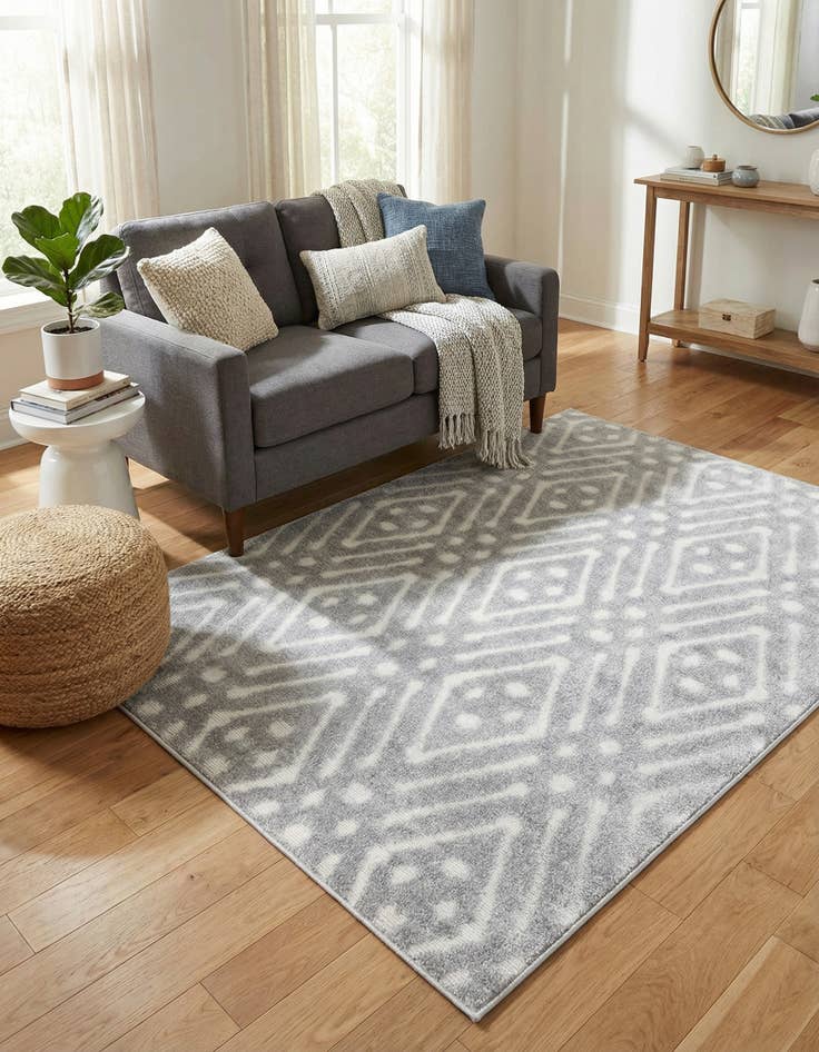 Detail image of 4' x 6'  Washable Sabrina Soto Ella Indoor / Outdoor Rug
